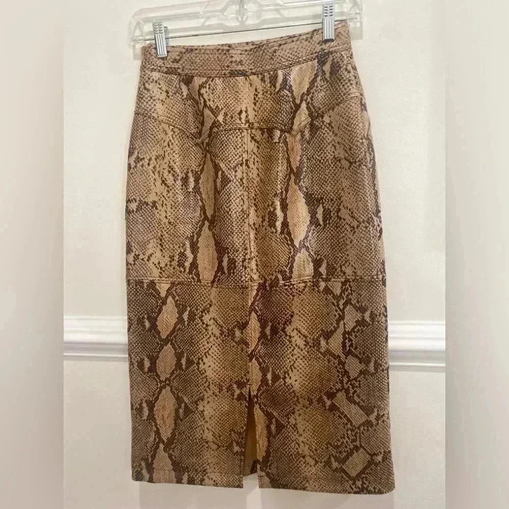 Nwt Anthropologie Current Air Python Print Midi L… - image 3